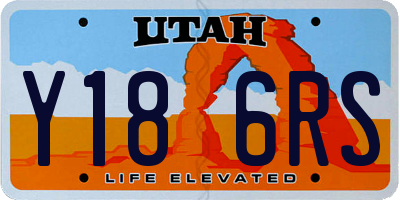 UT license plate Y186RS