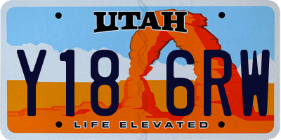 UT license plate Y186RW