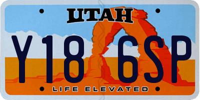 UT license plate Y186SP