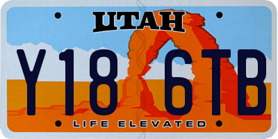 UT license plate Y186TB