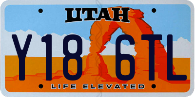 UT license plate Y186TL