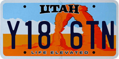 UT license plate Y186TN