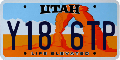 UT license plate Y186TP