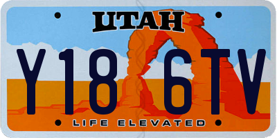UT license plate Y186TV