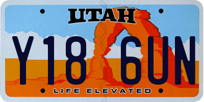 UT license plate Y186UN