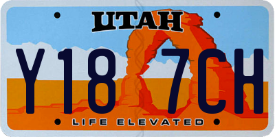 UT license plate Y187CH