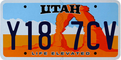 UT license plate Y187CV