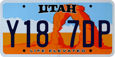 UT license plate Y187DP