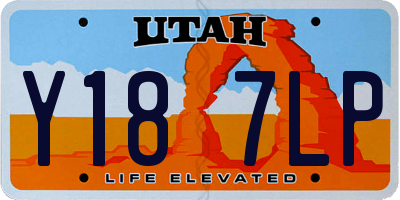 UT license plate Y187LP