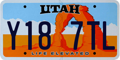 UT license plate Y187TL
