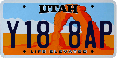 UT license plate Y188AP