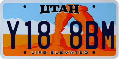 UT license plate Y188BM