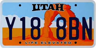 UT license plate Y188BN