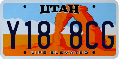UT license plate Y188CG