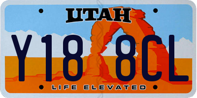UT license plate Y188CL
