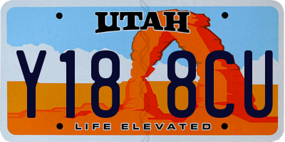 UT license plate Y188CU