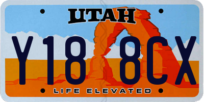 UT license plate Y188CX