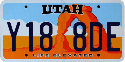 UT license plate Y188DE