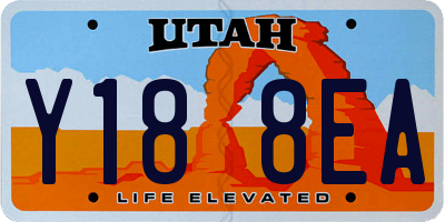 UT license plate Y188EA