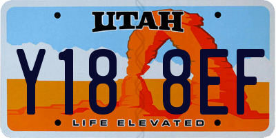 UT license plate Y188EF