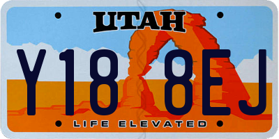 UT license plate Y188EJ