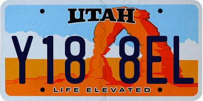 UT license plate Y188EL