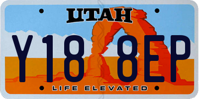 UT license plate Y188EP