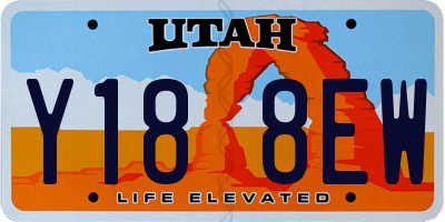UT license plate Y188EW