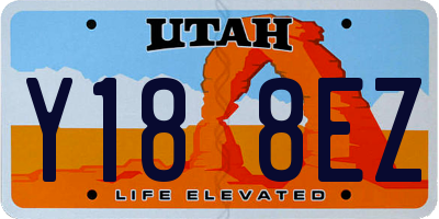 UT license plate Y188EZ