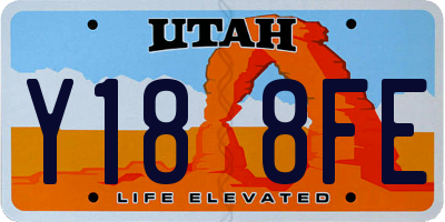 UT license plate Y188FE