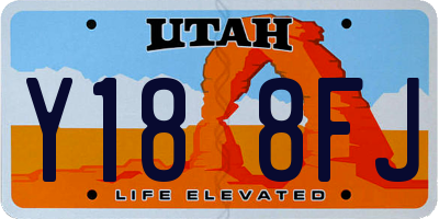 UT license plate Y188FJ