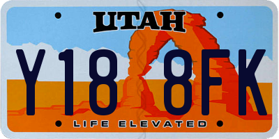 UT license plate Y188FK