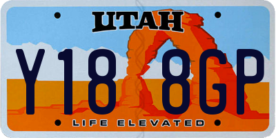 UT license plate Y188GP