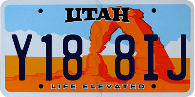 UT license plate Y188IJ