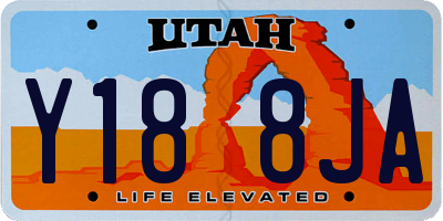 UT license plate Y188JA