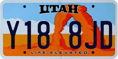 UT license plate Y188JD