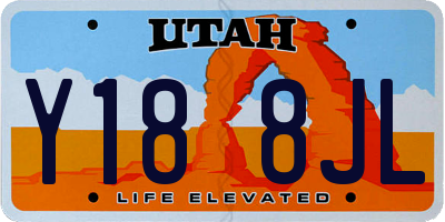UT license plate Y188JL