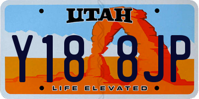 UT license plate Y188JP
