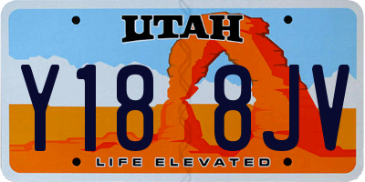 UT license plate Y188JV