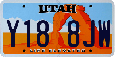 UT license plate Y188JW