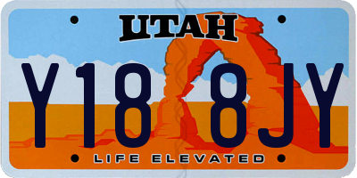 UT license plate Y188JY