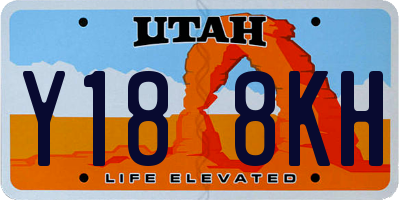 UT license plate Y188KH