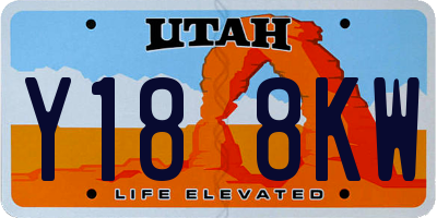 UT license plate Y188KW