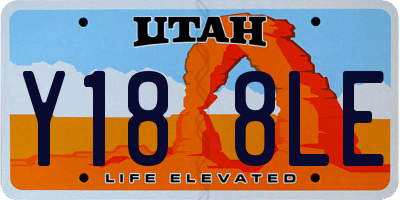 UT license plate Y188LE