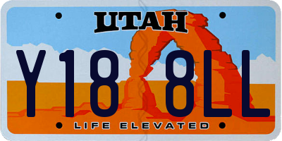 UT license plate Y188LL