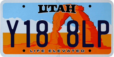 UT license plate Y188LP