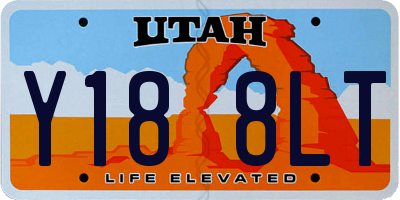 UT license plate Y188LT