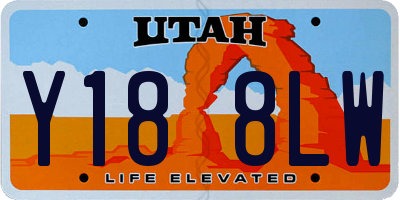 UT license plate Y188LW