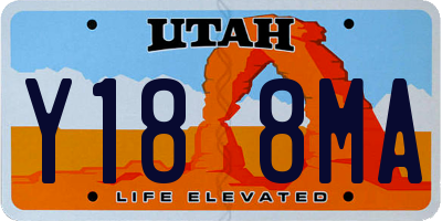 UT license plate Y188MA