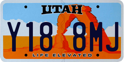 UT license plate Y188MJ